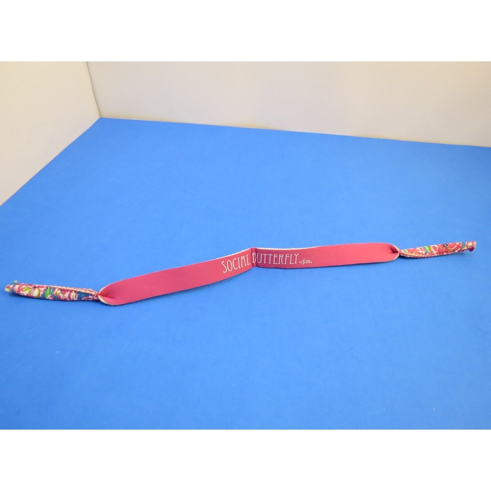 Lilly Pulitzer Pink Social Butterfly Sunglasses Strap Retainer